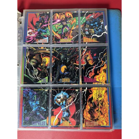 Vintage 1993 Marvel Comics Super Heroes Trading Cards 178 cards - Picture 7 of 16